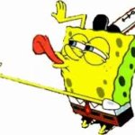 Spongebob lick GIF Template