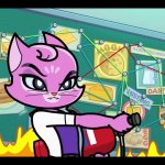 Angry Purrfessor Purrnelope