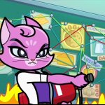 Angry Purrfessor Purrnelope