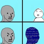 NPC Blue Screen but the text is placed properly template