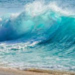 Breaking surf