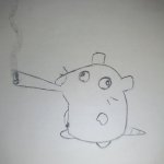 Dumbass rat smoking a fat blunt