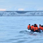Illegal immigrants in small boats