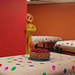 Partygoer appearing