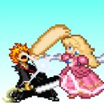 Princess Peach Hitting Ichigo With a Crown