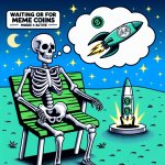 Image idea:  Skeleton sitting on a bench  Caption: “Waiting for