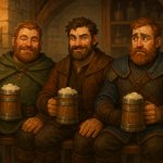 3 men in a medieval tavern meme