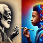 men giving an advice to younger self