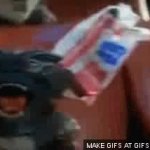 Gremlin Popcorn GIF Template