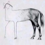 Reverse horse drawing