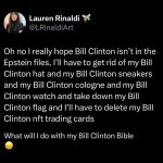 Not Bill Clinton!
