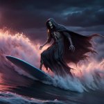 Grim reaper surfing