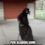 lol | POV: BLARING SOME MUSIC BECAUSE IF THE GHOST DOESN’T LET ME HAVE PEACE THEN THEY DON’T GET IT EITHER. | image tagged in gifs,funny,ghost,bird dude | made w/ Imgflip video-to-gif maker