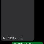 Text STOP to Quit