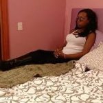 sitting on bed