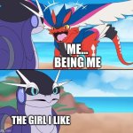 koraidon is goated tho | ME... BEING ME; THE GIRL I LIKE | image tagged in koraidon's wings,koraidon,miraidon,pokemon,crush,oh wow are you actually reading these tags | made w/ Imgflip meme maker