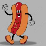 walking hot dog