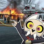Disaster girl without girl | image tagged in disaster girl without girl | made w/ Imgflip meme maker