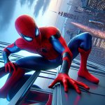 spiderman landing