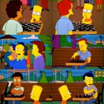 Bart jugando ajedrez