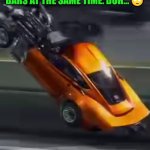 Funny | AND THAT'S WHY FRONT WHEEL DRIVE CAR'S ENTIRE BODY IS THE WHEELIE AND THE TRACTION BARS AT THE SAME TIME. DUH... 🙄 | image tagged in funny,because race car,common sense,science,you've been invited to dumbass university,duhhh dumbass | made w/ Imgflip meme maker