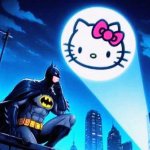 Hello kitty bat signal