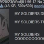 MY SOLDIERS DENY