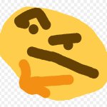 drawn thinking emoji