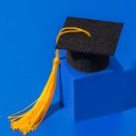 Black graduation cap