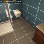 Fake bathroom picture