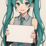 Femboy Miku anouncment template