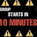 Group meowing starts in 10 minutes