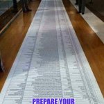 Prepare a holiday list so you remember everything | PREPARE YOUR HOLIDAY LIST SO YOU DON'T FORGET ANYTHING | image tagged in list,holiday,be prepared | made w/ Imgflip meme maker