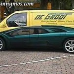 funny double car paint job