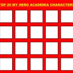 top 20 my hero academia characters