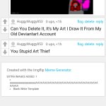 My Comment To That Art Thief