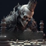 Skeleton Chess King