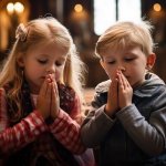 children praying Jesus God