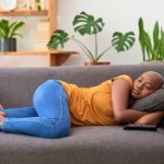 Black Woman on Couch