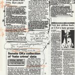1990 Hate Crime Statistics Act (HCSA), signed by President Bush