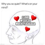 i love my gf :):):):) | I LOVE MY GF SO MUCH YEAAAAAA | image tagged in what's on your mind,i love my gf so much | made w/ Imgflip meme maker