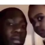 Two black guys look at each other GIF Template