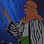 zoro reading poneglyph