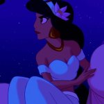 Princess Jasmine Wearing a Flower