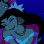 Princess Jasmine Wearing a Flower