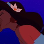 Princess Jasmine Wearing a Flower