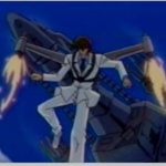 Kaiba jumping out of plane
