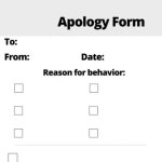 Apology form