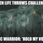 shield | WHEN LIFE THROWS CHALLENGES; SLAVIC WARRIOR: 'HOLD MY VODKA!' | image tagged in shield,slavic lives matter,slavic warrior | made w/ Imgflip meme maker