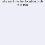She sent me her location bruh tf is this